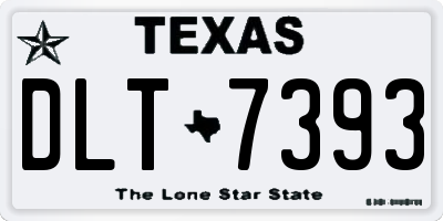 TX license plate DLT7393