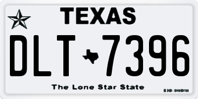 TX license plate DLT7396