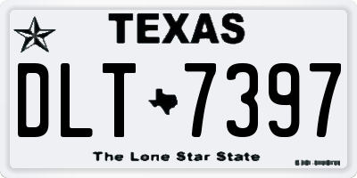 TX license plate DLT7397