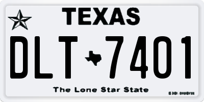 TX license plate DLT7401