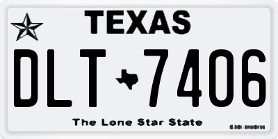 TX license plate DLT7406