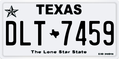 TX license plate DLT7459