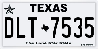 TX license plate DLT7535