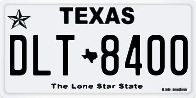 TX license plate DLT8400