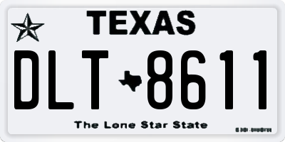 TX license plate DLT8611