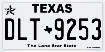 TX license plate DLT9253