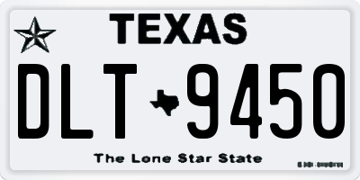 TX license plate DLT9450