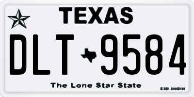 TX license plate DLT9584