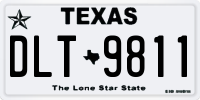 TX license plate DLT9811