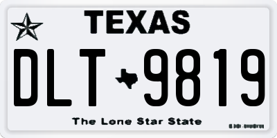 TX license plate DLT9819