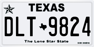 TX license plate DLT9824