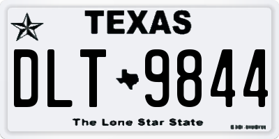 TX license plate DLT9844