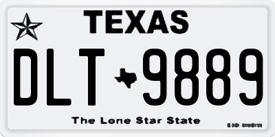 TX license plate DLT9889