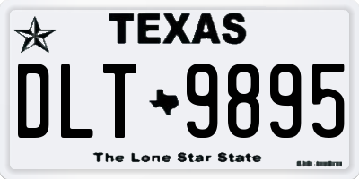 TX license plate DLT9895