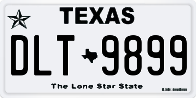 TX license plate DLT9899