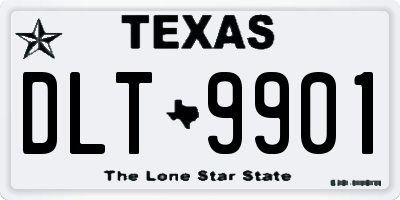 TX license plate DLT9901