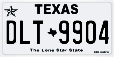 TX license plate DLT9904