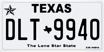 TX license plate DLT9940