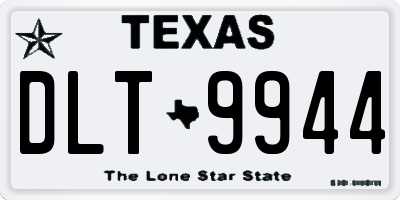 TX license plate DLT9944