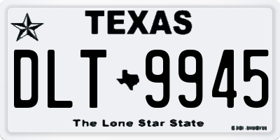 TX license plate DLT9945