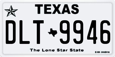 TX license plate DLT9946