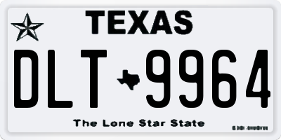 TX license plate DLT9964