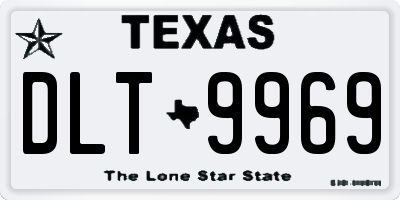 TX license plate DLT9969