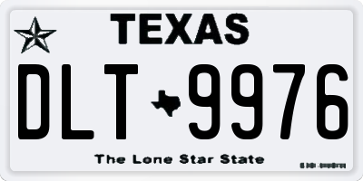 TX license plate DLT9976