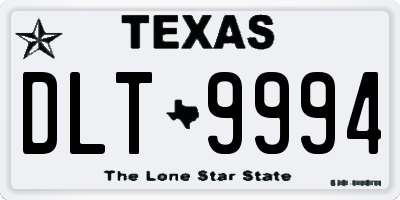 TX license plate DLT9994