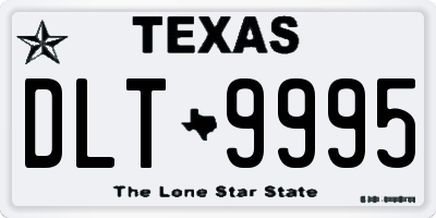 TX license plate DLT9995