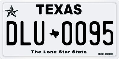 TX license plate DLU0095