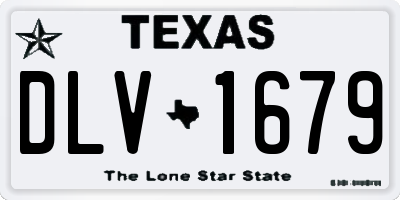 TX license plate DLV1679