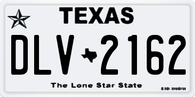 TX license plate DLV2162