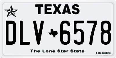 TX license plate DLV6578