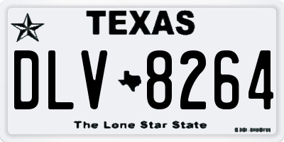 TX license plate DLV8264