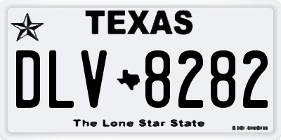 TX license plate DLV8282