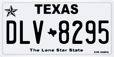 TX license plate DLV8295