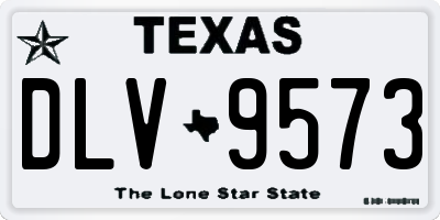 TX license plate DLV9573