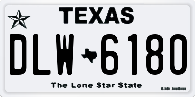 TX license plate DLW6180