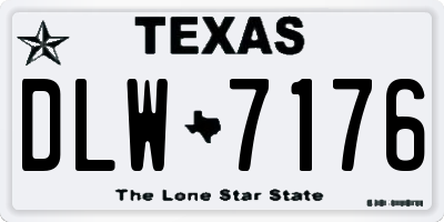 TX license plate DLW7176