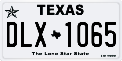 TX license plate DLX1065