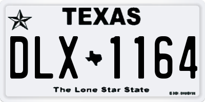 TX license plate DLX1164