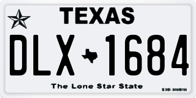 TX license plate DLX1684