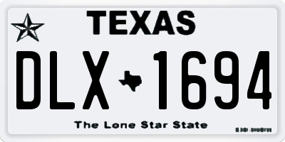 TX license plate DLX1694