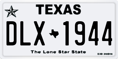 TX license plate DLX1944