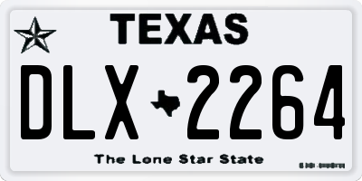 TX license plate DLX2264