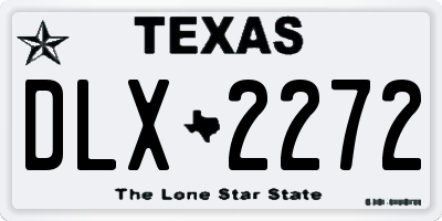 TX license plate DLX2272