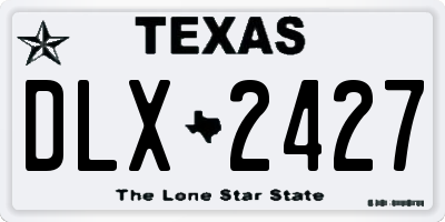 TX license plate DLX2427