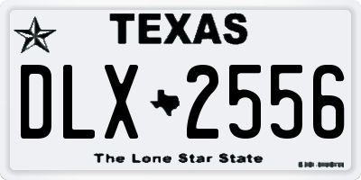 TX license plate DLX2556