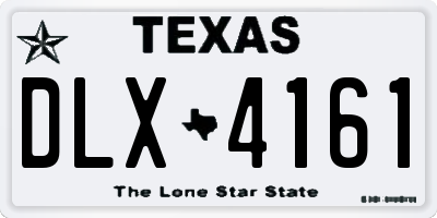 TX license plate DLX4161